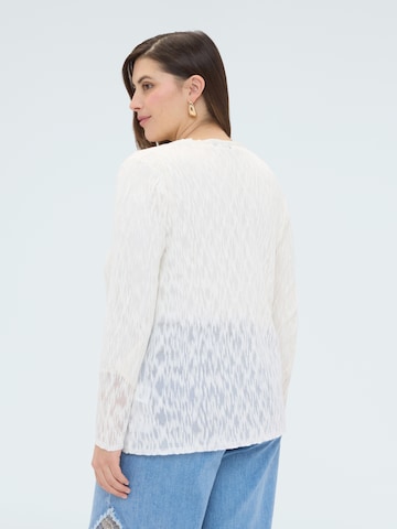 Cardigan Fiorella Rubino en blanc