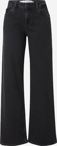 Wide leg Jeans 'VEGA' de la PULZ Jeans pe negru: față