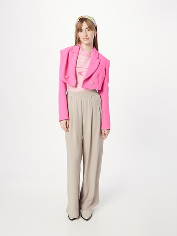 Gestuz Loose fit Pleat-Front Pants 'Sloan' in Grey