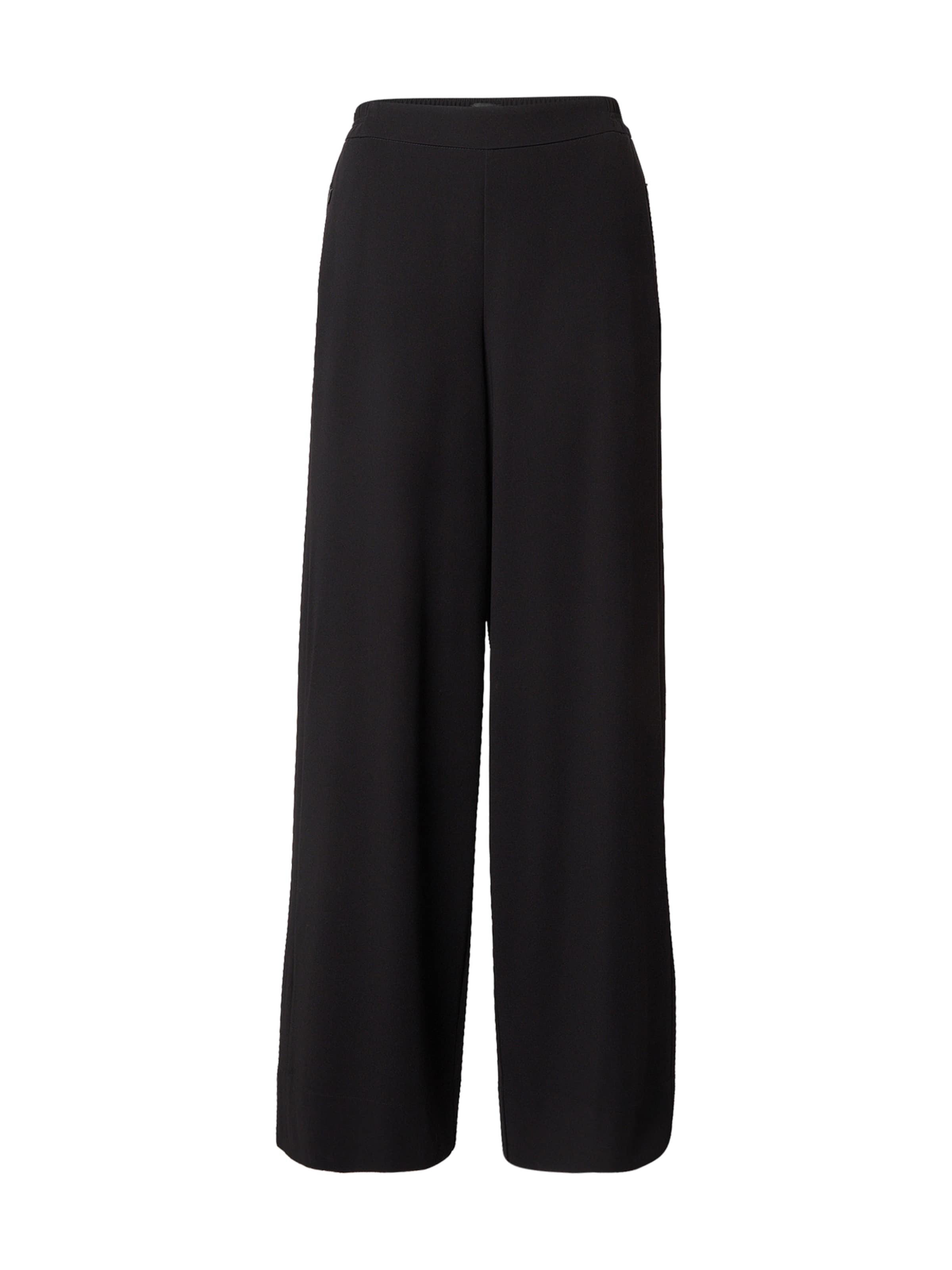 Wide Leg Pantalon 'CORALIE' MAC en noir : devant