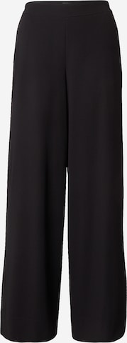 juoda MAC Plačios klešnės Kelnės 'CORALIE': priekis