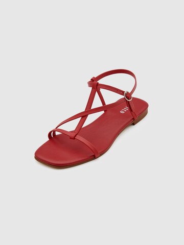 Sandales à lanières 'Toyah' EDITED en rouge : devant