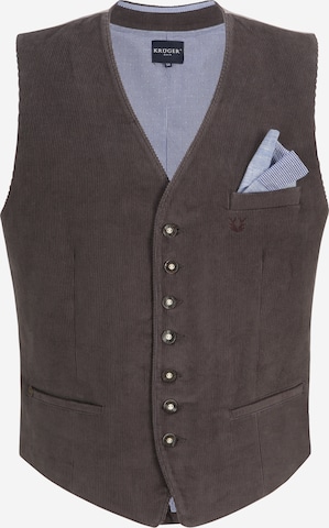 Krüger Buam Traditional vest in Grey: front