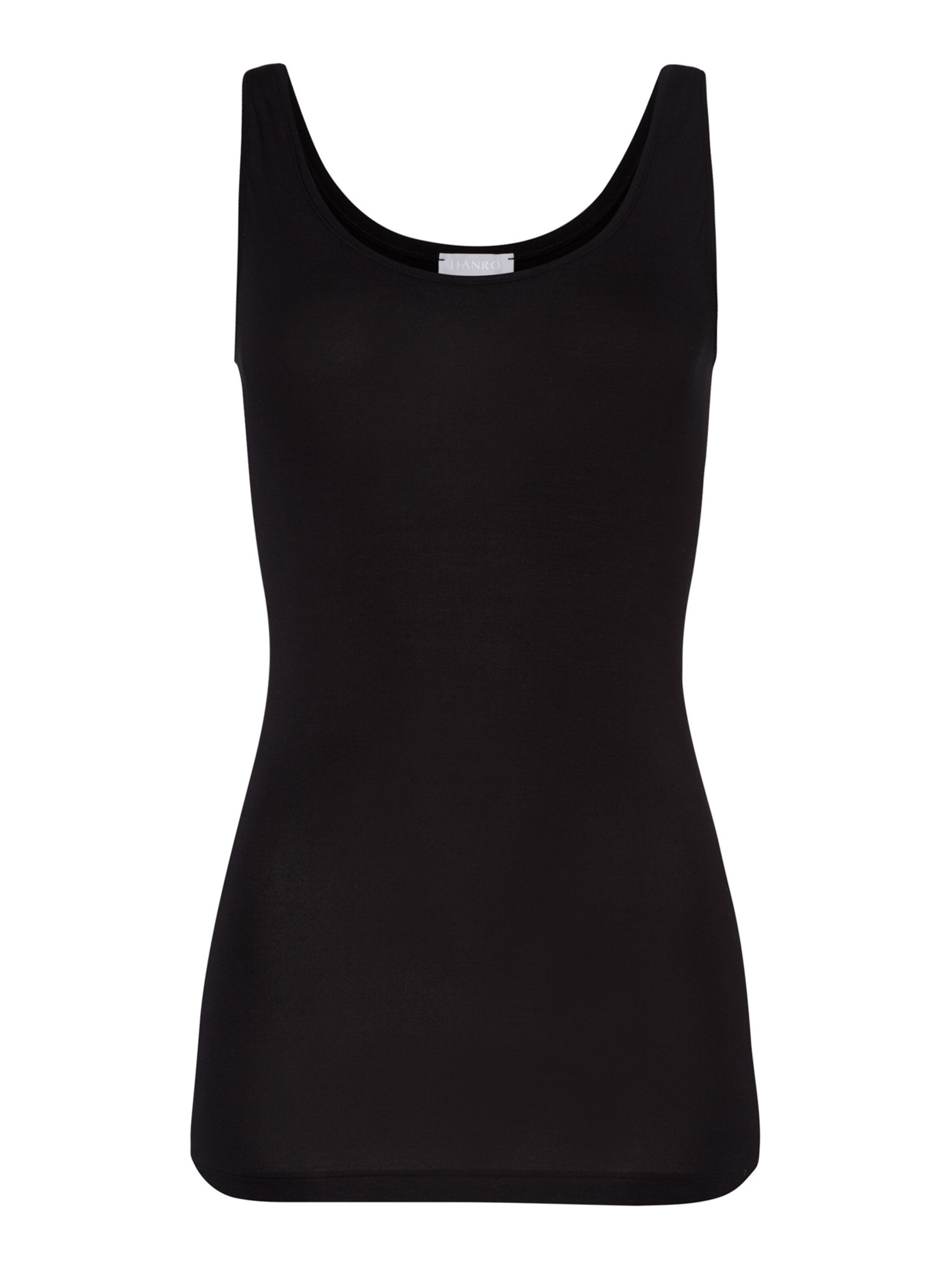 Hanro Tanktop ' Soft Touch ' in Schwarz: Vorderseite