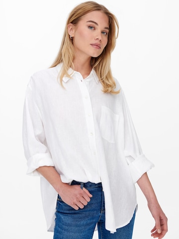 ONLY Блуза 'Tokyo' в бяло: отпред