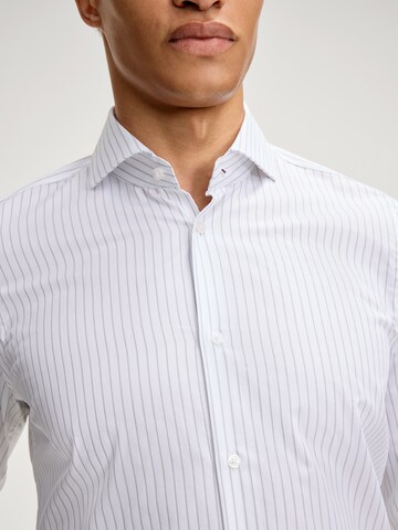 JOOP! Slim Fit Hemd 'Pares' in Weiß