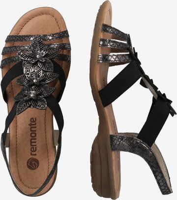 REMONTE Strap Sandals in Black