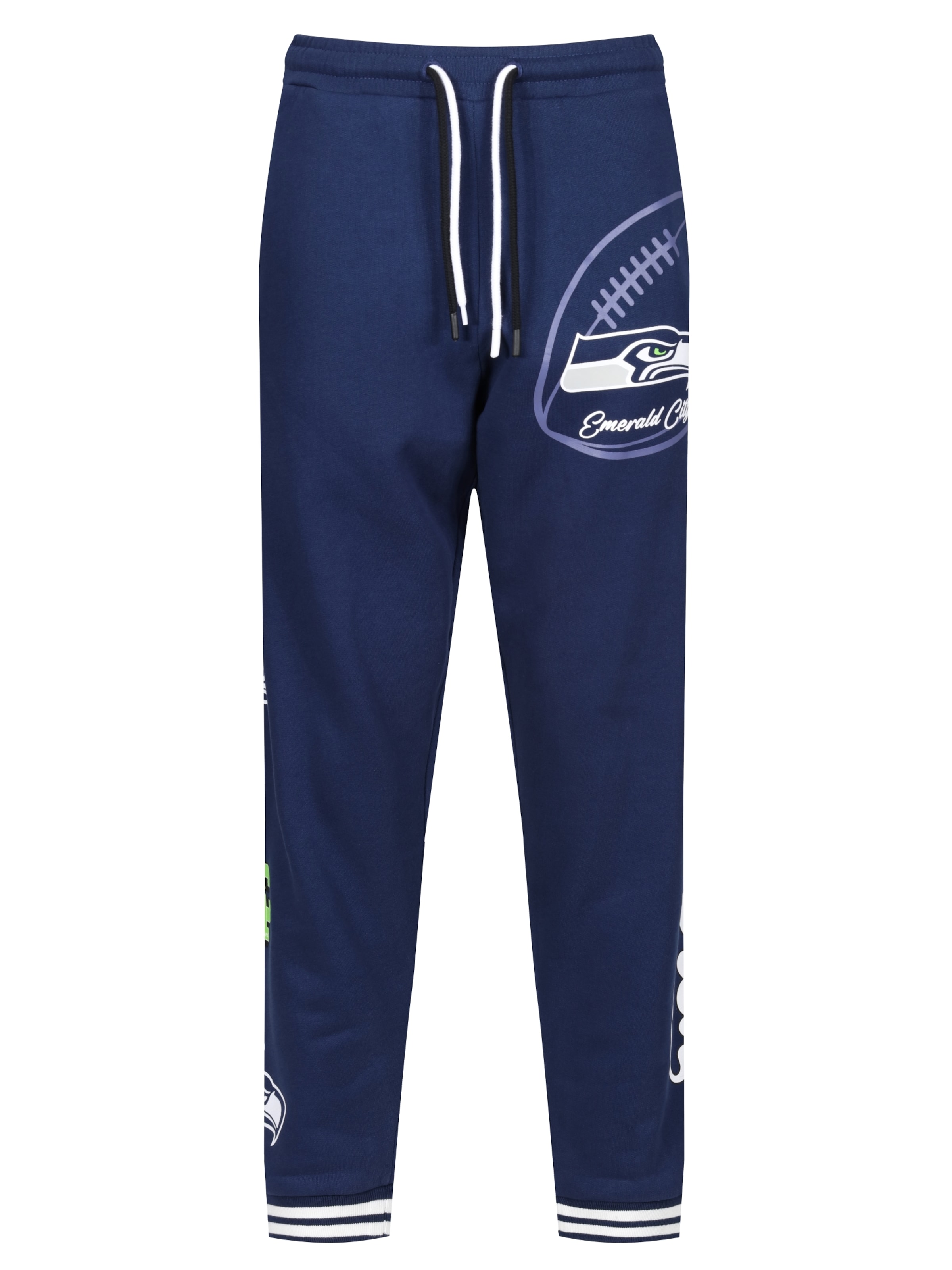 Recovered Tapered Sports trousers 'NFL Seahawks Emerald City' in Blue: front