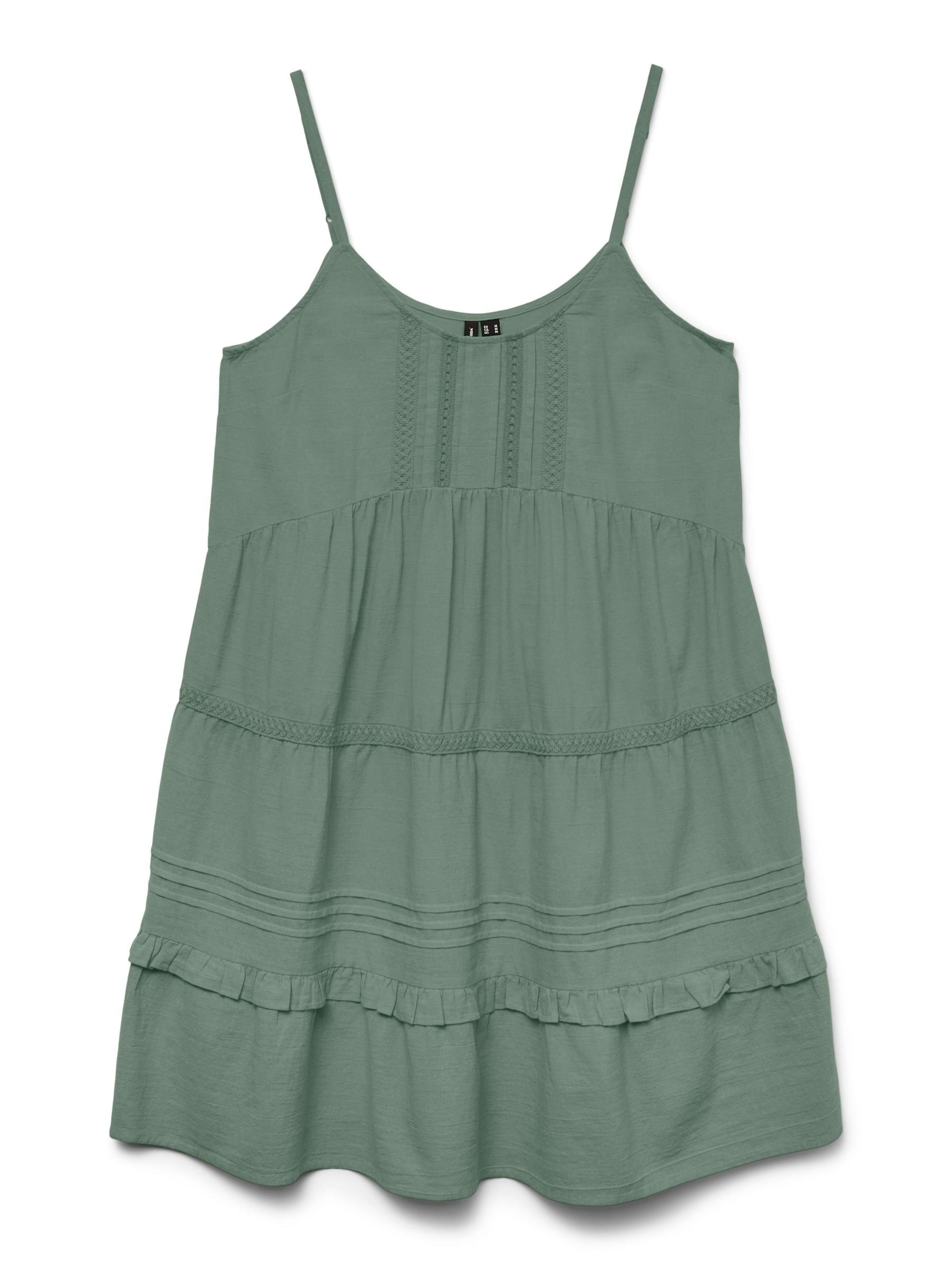 VERO MODA - Vestido 'VMPretty' en verde: frente