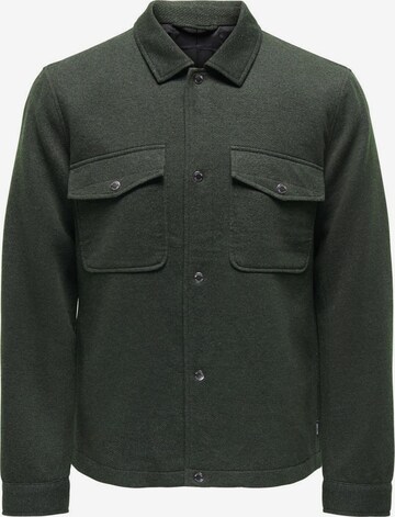 Only & Sons Between-Season Jacket in Green: front