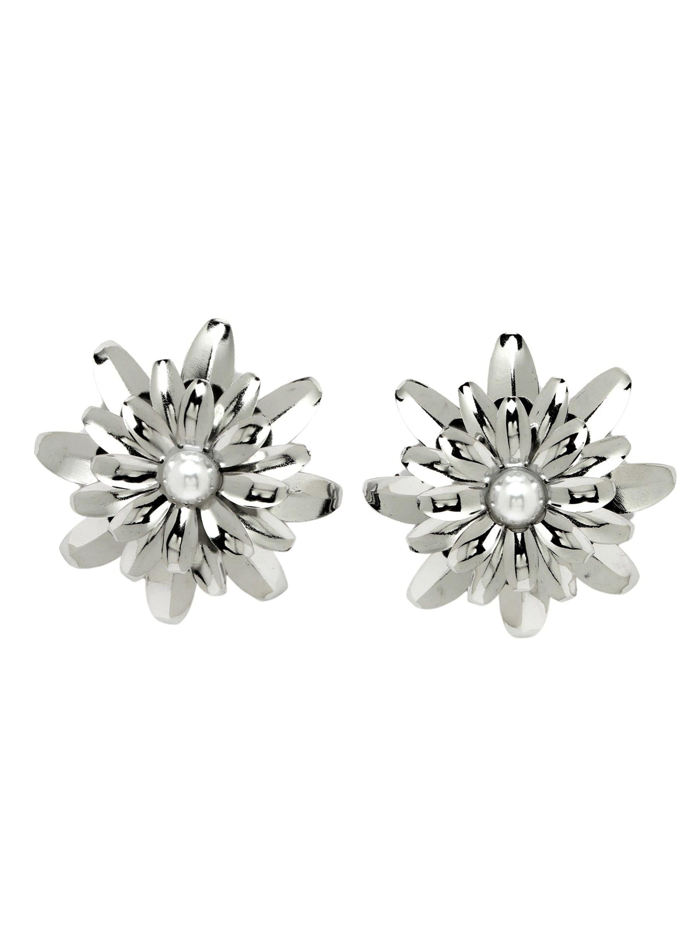 Boucles d'oreilles 'Veronikaia' AVANT-GARDE PARIS en argent : devant