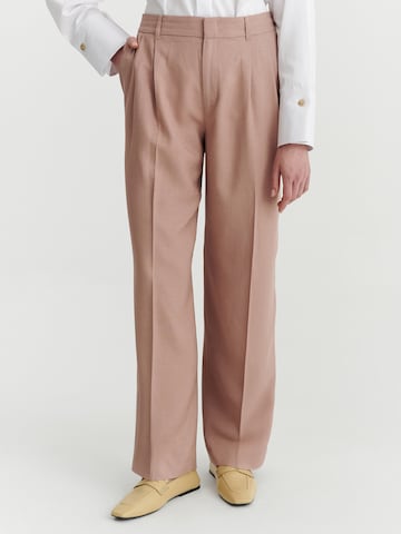 TATUUM Wide leg Bandplooibroek 'Serko' in Roze: voorkant
