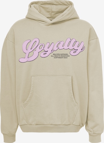 Multiply Apparel Sweatshirt i beige: framsida