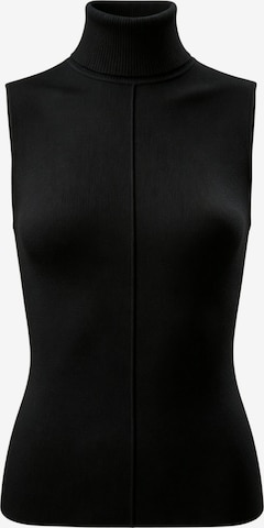 Lilysilk Pullover 'Seidenstrick Rollkragen Oberteil' in Schwarz: Vorderseite