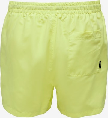 Only & Sons Badeshorts 'Ted' in Grün