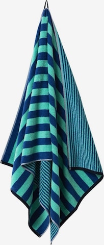Herzbach home Towel 'Good Vibes' in Blue: front