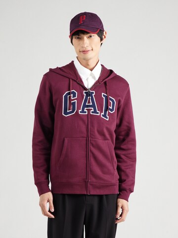 Veste de survêtement 'HERITAGE' GAP en rouge : devant