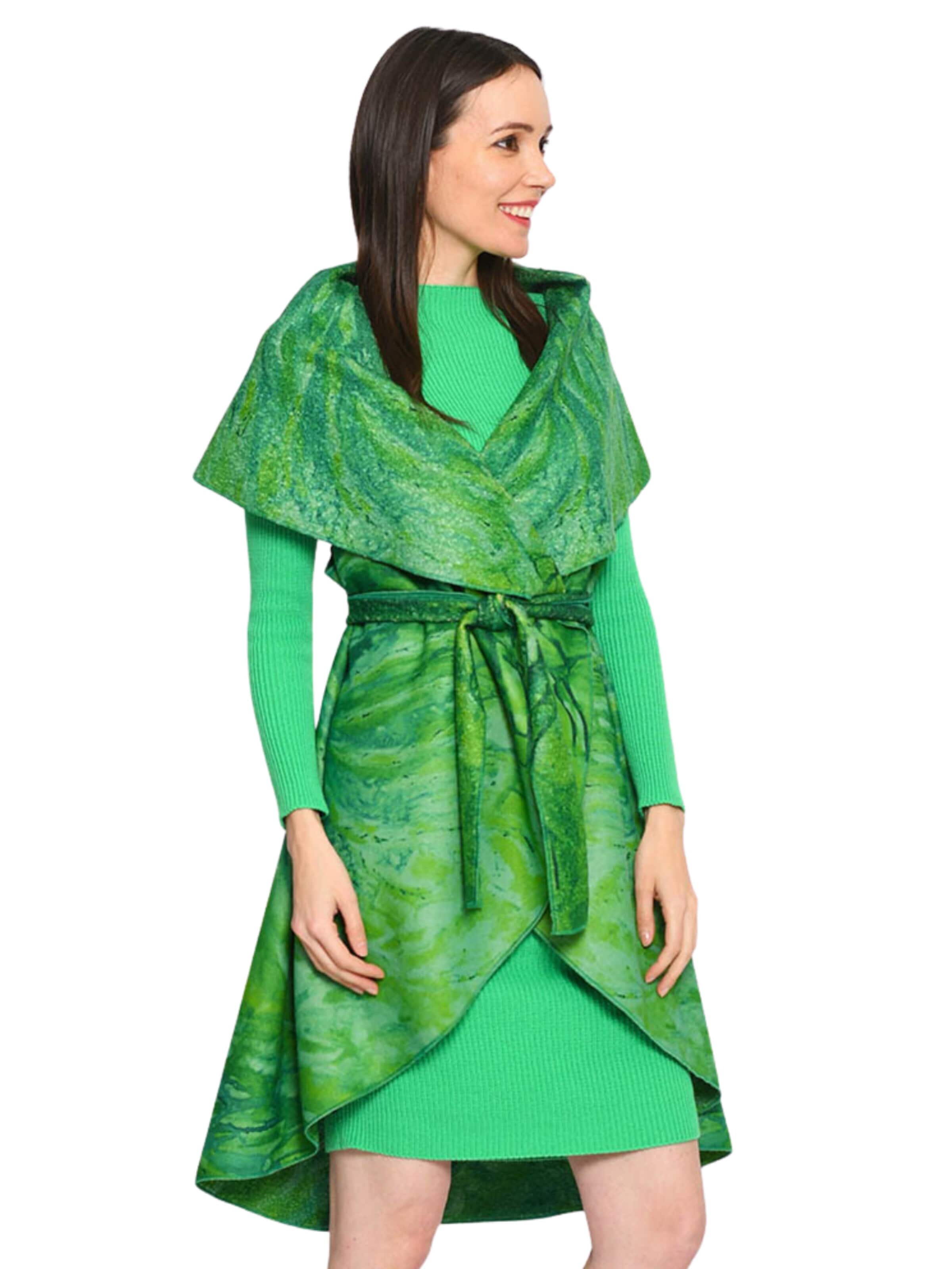 Csillag Zsuzsi - Chaleco 'Dina' en verde