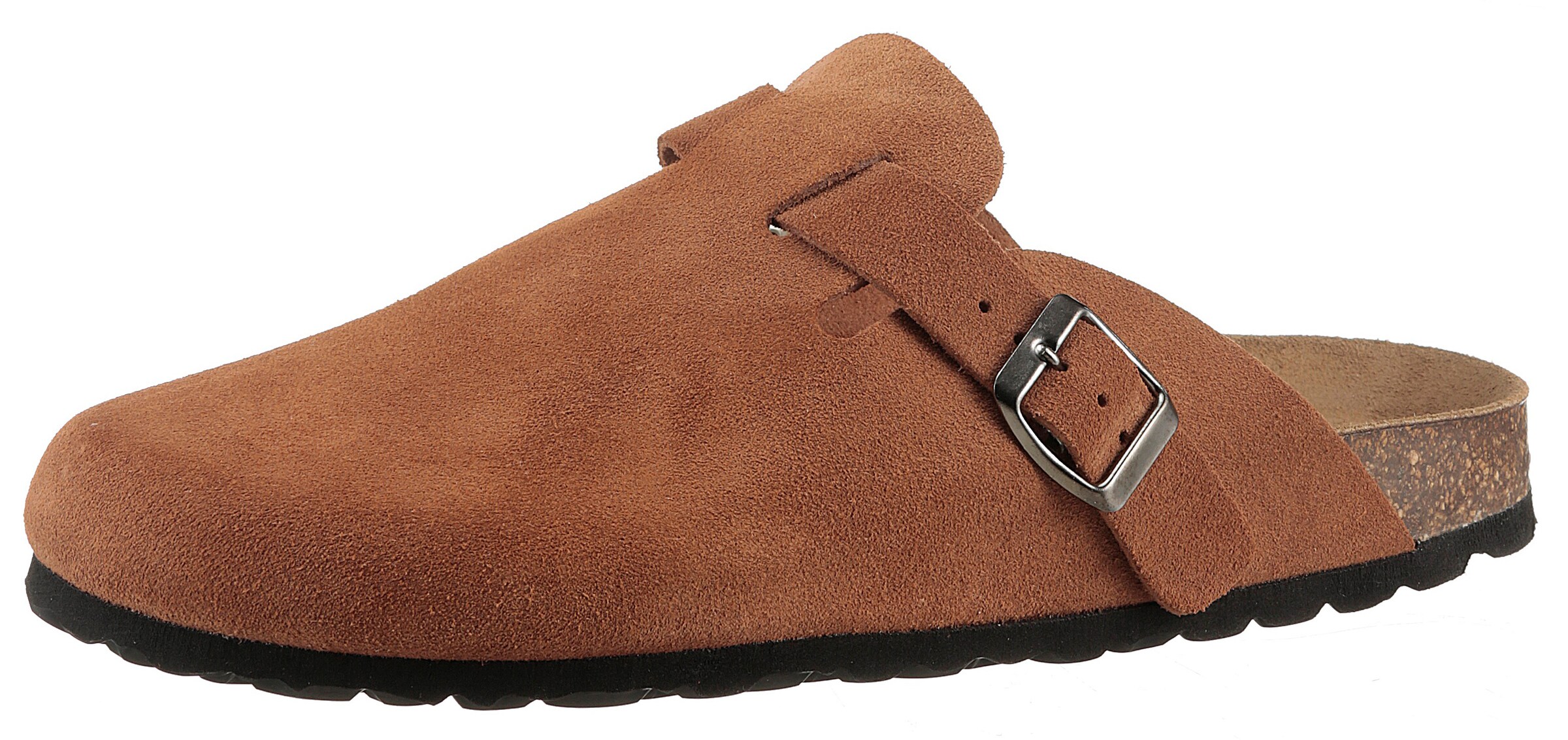 Man's World Mules in Brown: front