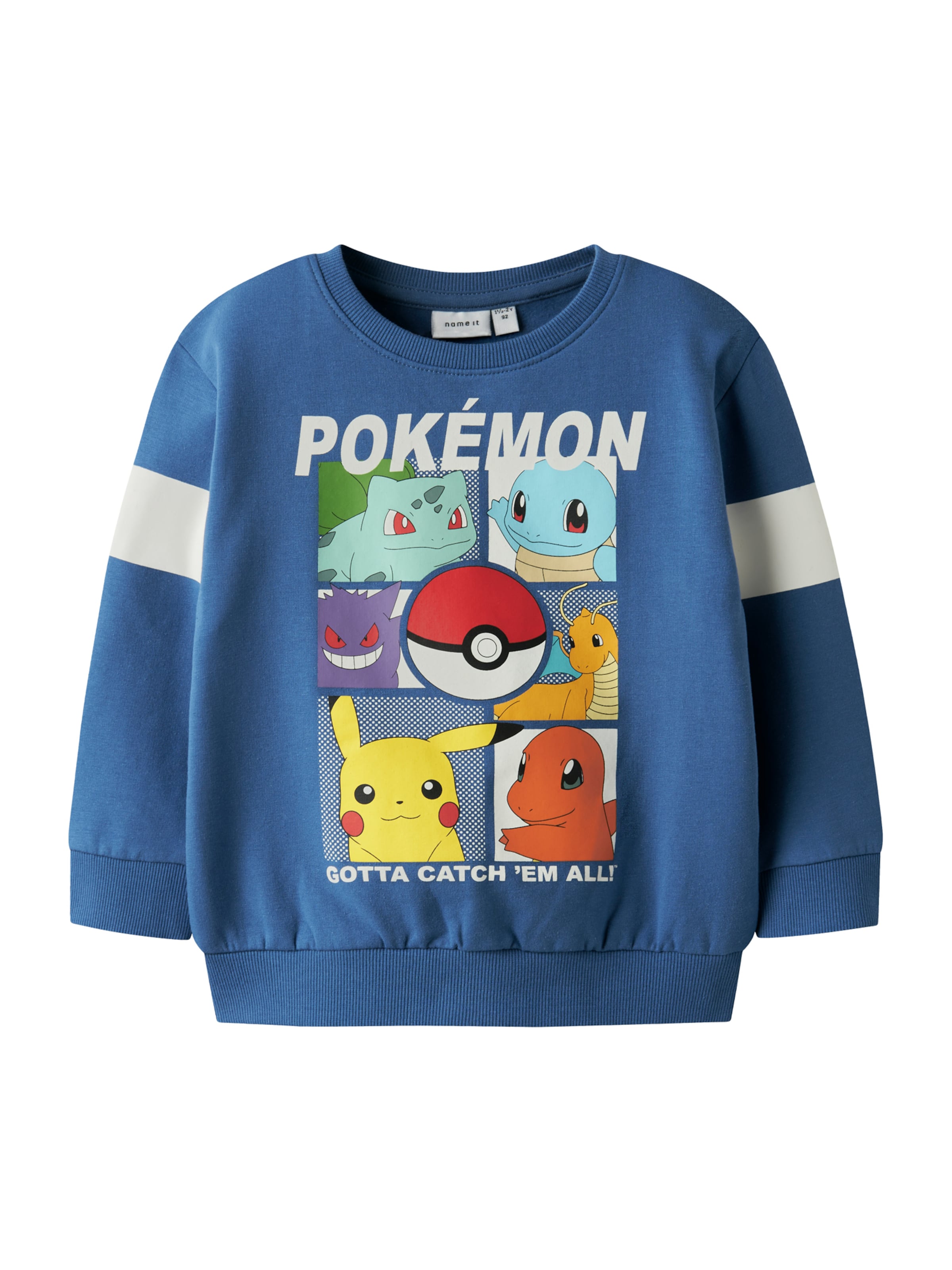 NAME IT Sweatshirt 'NMMJussy Pokemon' in Blauw: voorkant