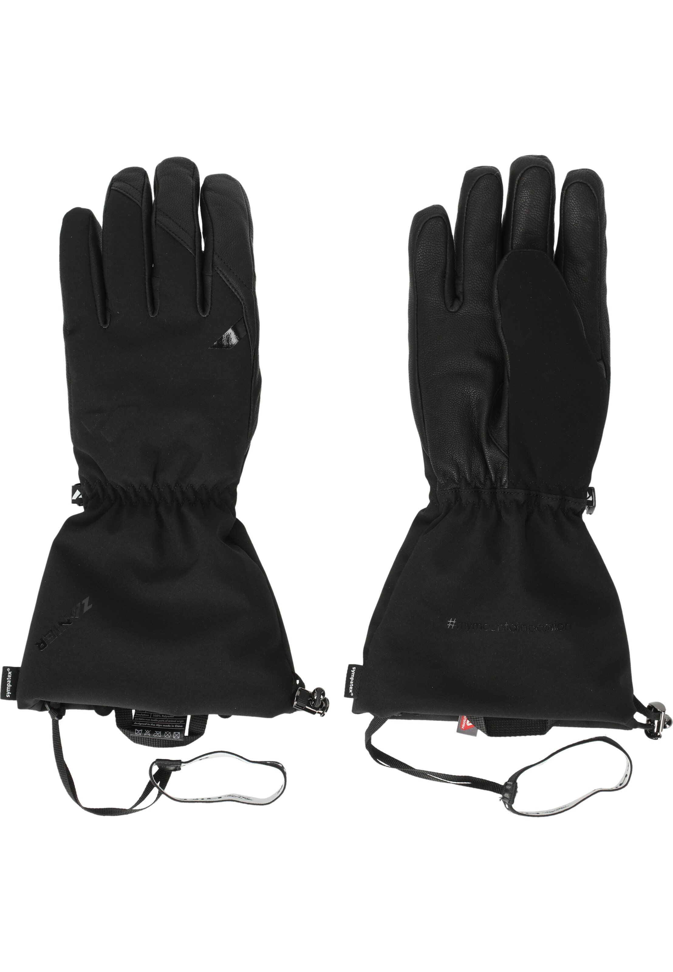Zanier Handschuhe 'Arlberg STX in Schwarz: Vorderseite