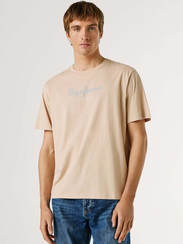 Pepe Jeans Shirt 'Eggo N' in Beige: voorkant