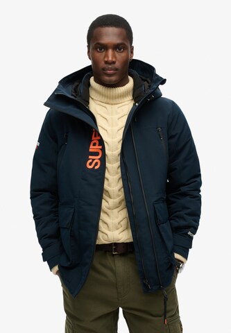 Veste d’hiver Superdry en bleu : devant