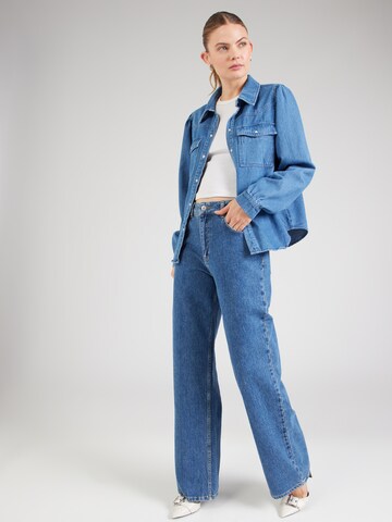 PIECES Blouse 'PAULA' in Blue