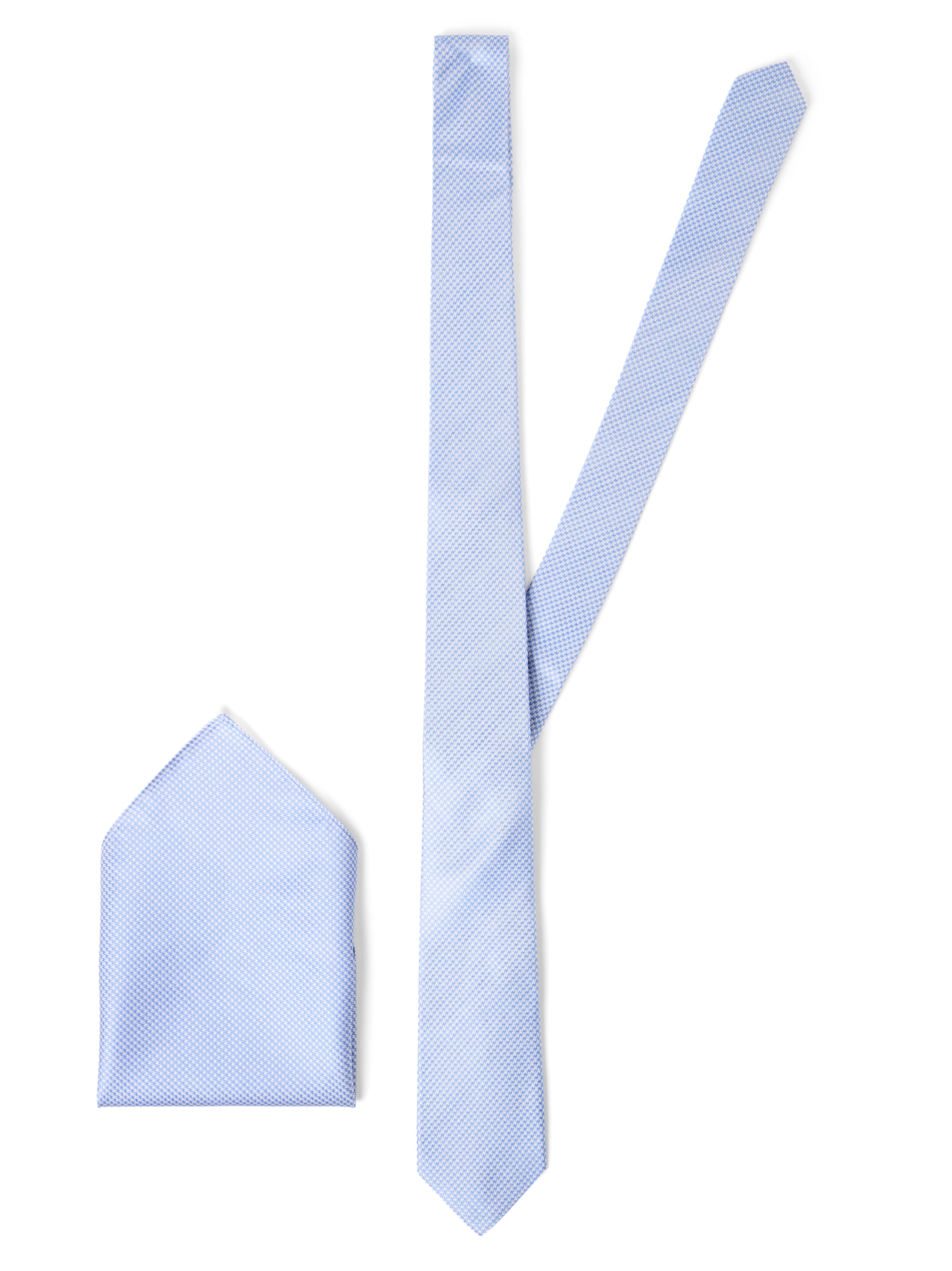 HECHTER PARIS Pocket Square in Blue: front