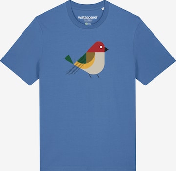 T-Shirt 'Vogel' Watapparel en bleu : devant