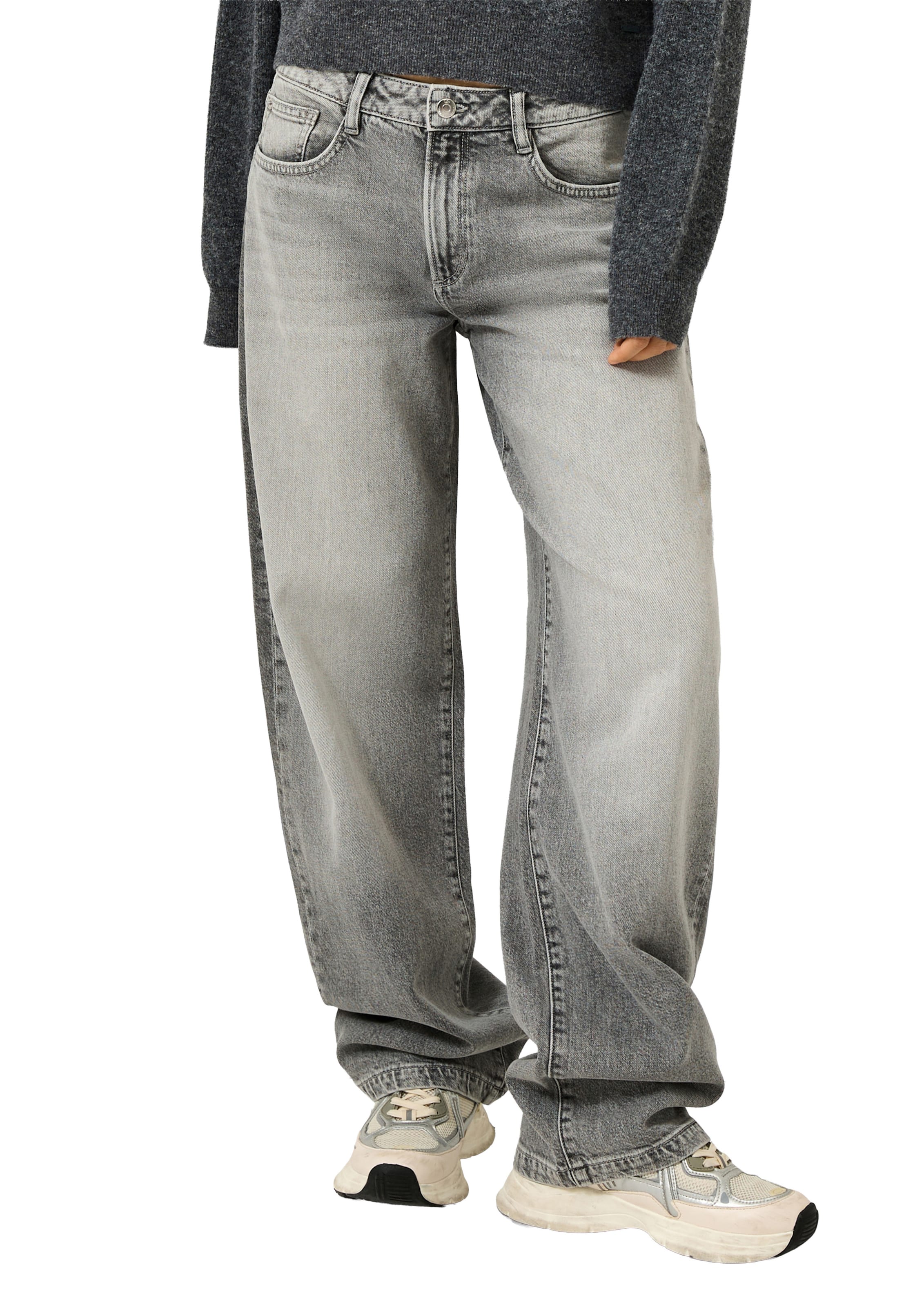 Loosefit Jean QS en gris : devant