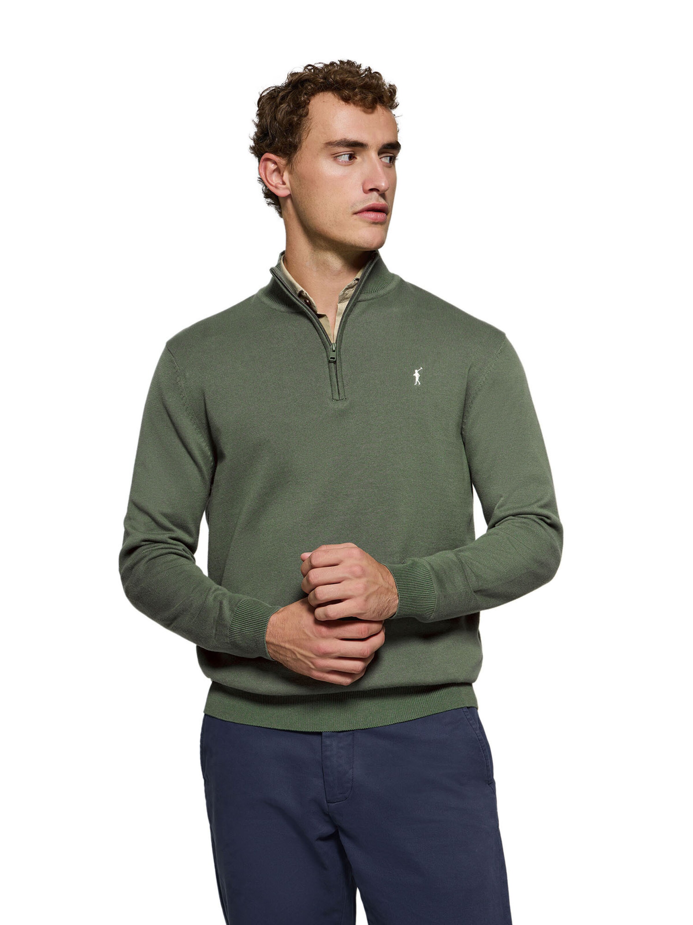 Polo Club Pullover in Grau: Vorderseite