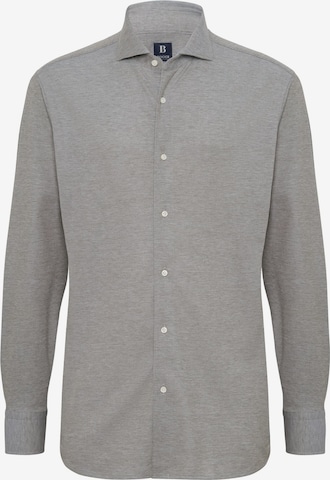 Regular fit Camicia di Boggi Milano in grigio: frontale