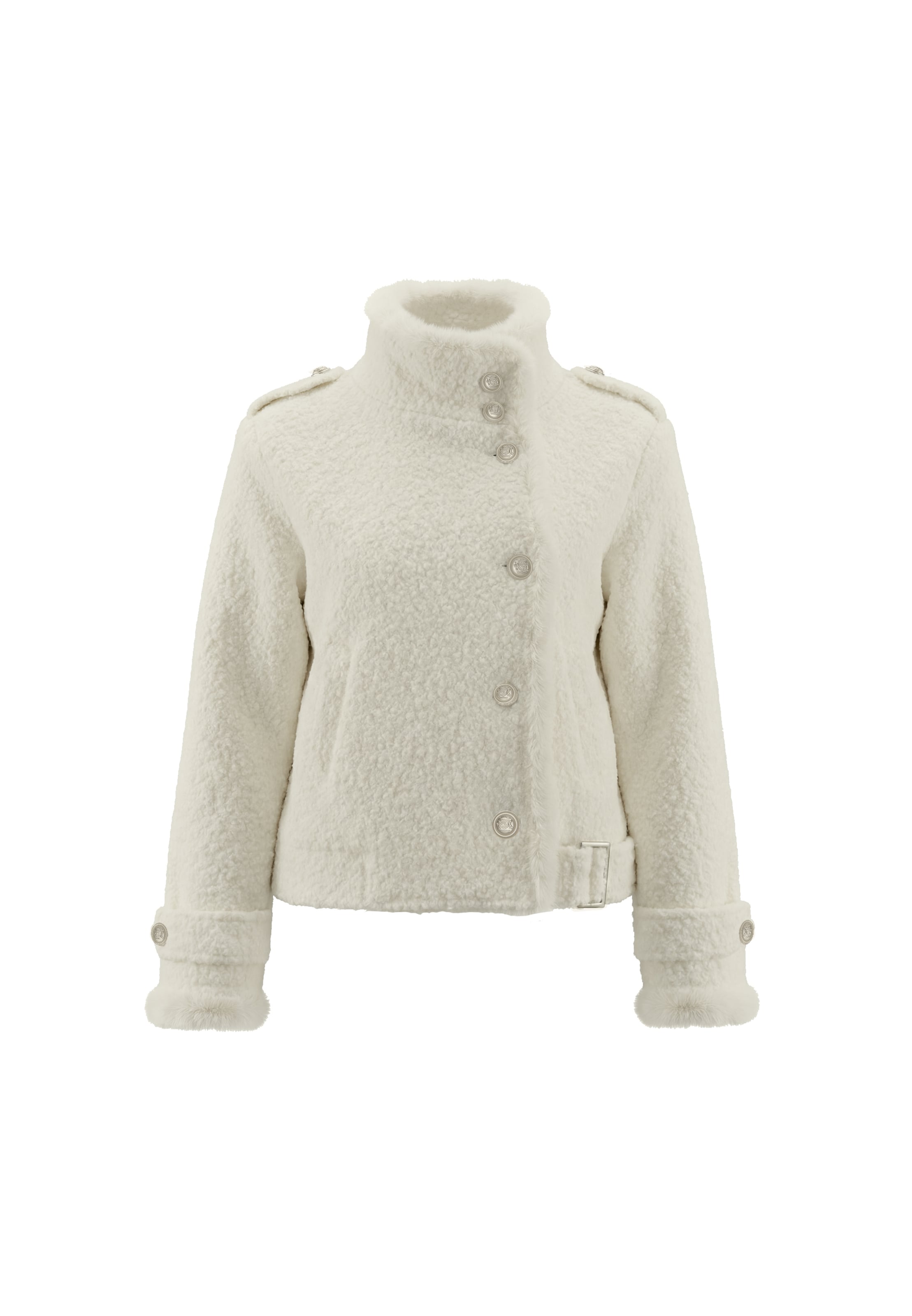 faina Winterjas in Wit: voorkant
