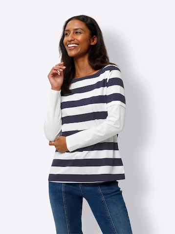 heine T-shirt i blå: framsida