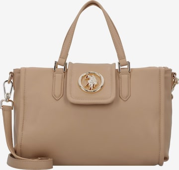 U.S. POLO ASSN. Handbag 'Jodhpur' in Brown: front