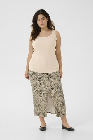Top 'KCCarina' di KAFFE CURVE in grigio