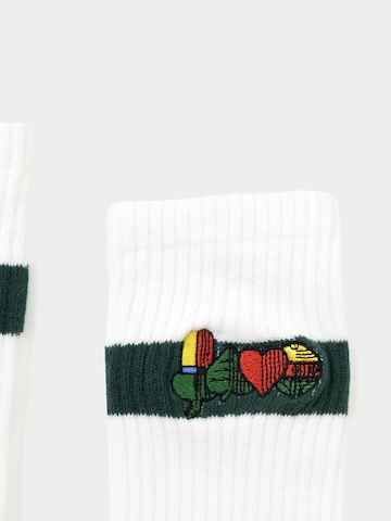 Bavarian Caps Athletic Socks 'Schafkopf' in White