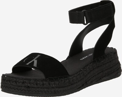 Calvin Klein Jeans Sandálias com tiras em cinzento / preto, Vista do produto