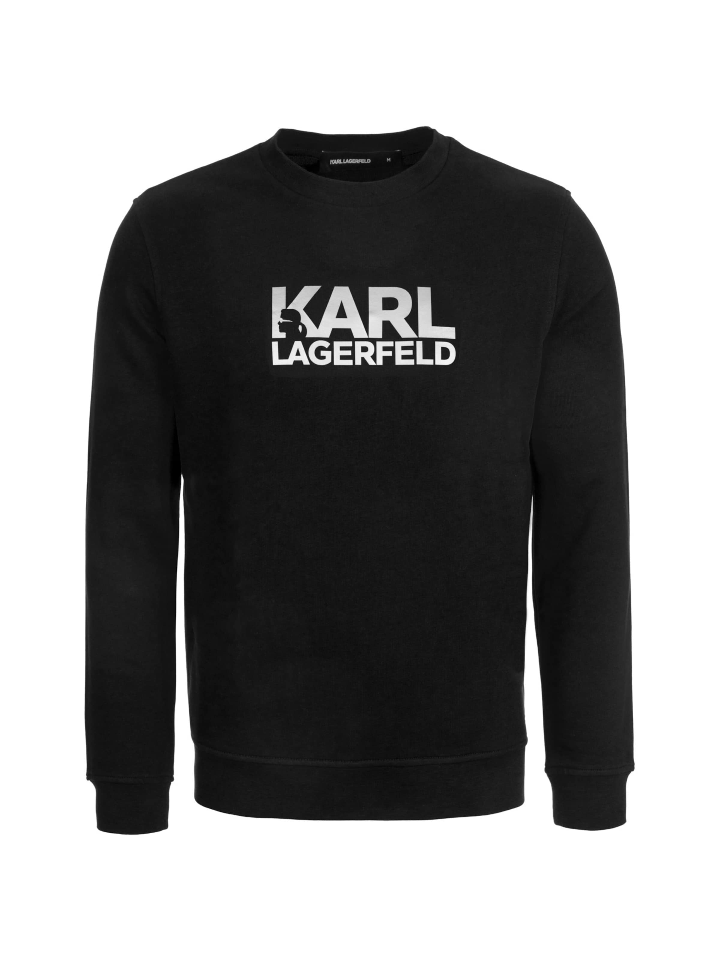 Sweat-shirt Karl Lagerfeld en noir : devant