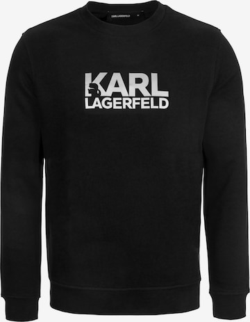 Sweat-shirt Karl Lagerfeld en noir : devant
