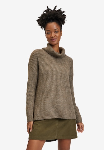 Cartoon Sweater in Brown: front