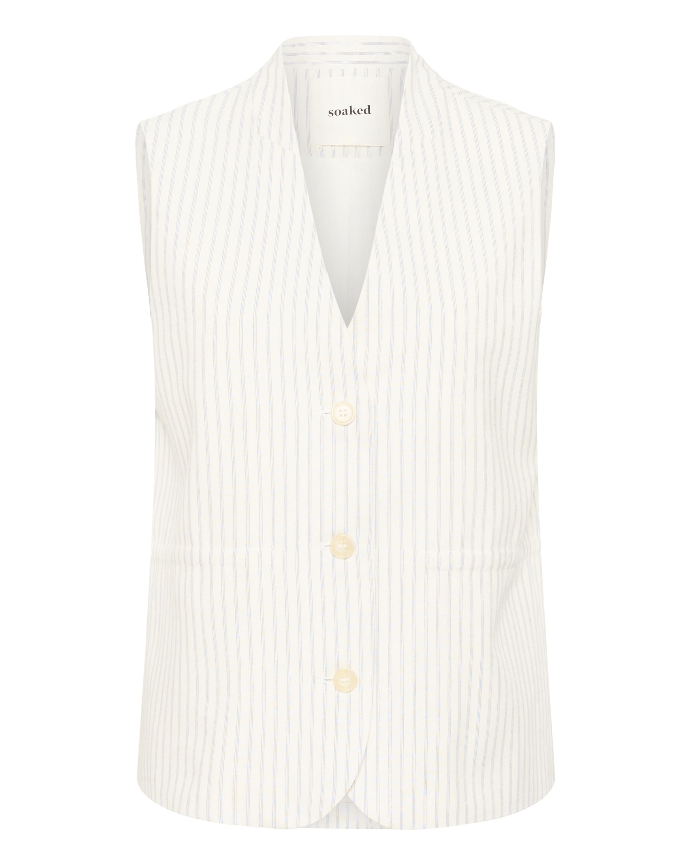 SOAKED IN LUXURY Vest in White: front