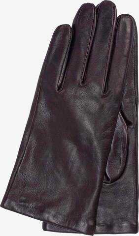 Gretchen Full Finger Gloves in Brown: front