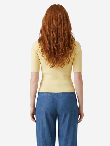 Pullover 'Jdynanna S/S Short Zip Cardigan Knt 15359372' di Jaqueline de Yong in giallo