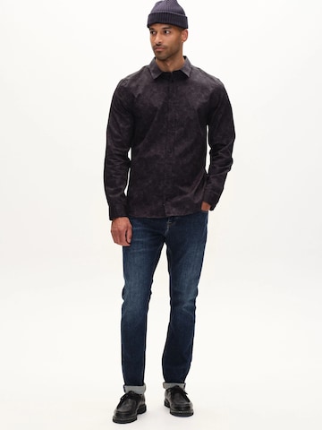 GABBA Regular Fit Skjorte 'New York S Dex' i sort