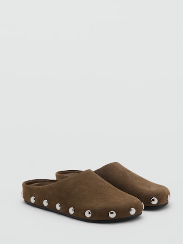 MANGO Træsko i beige