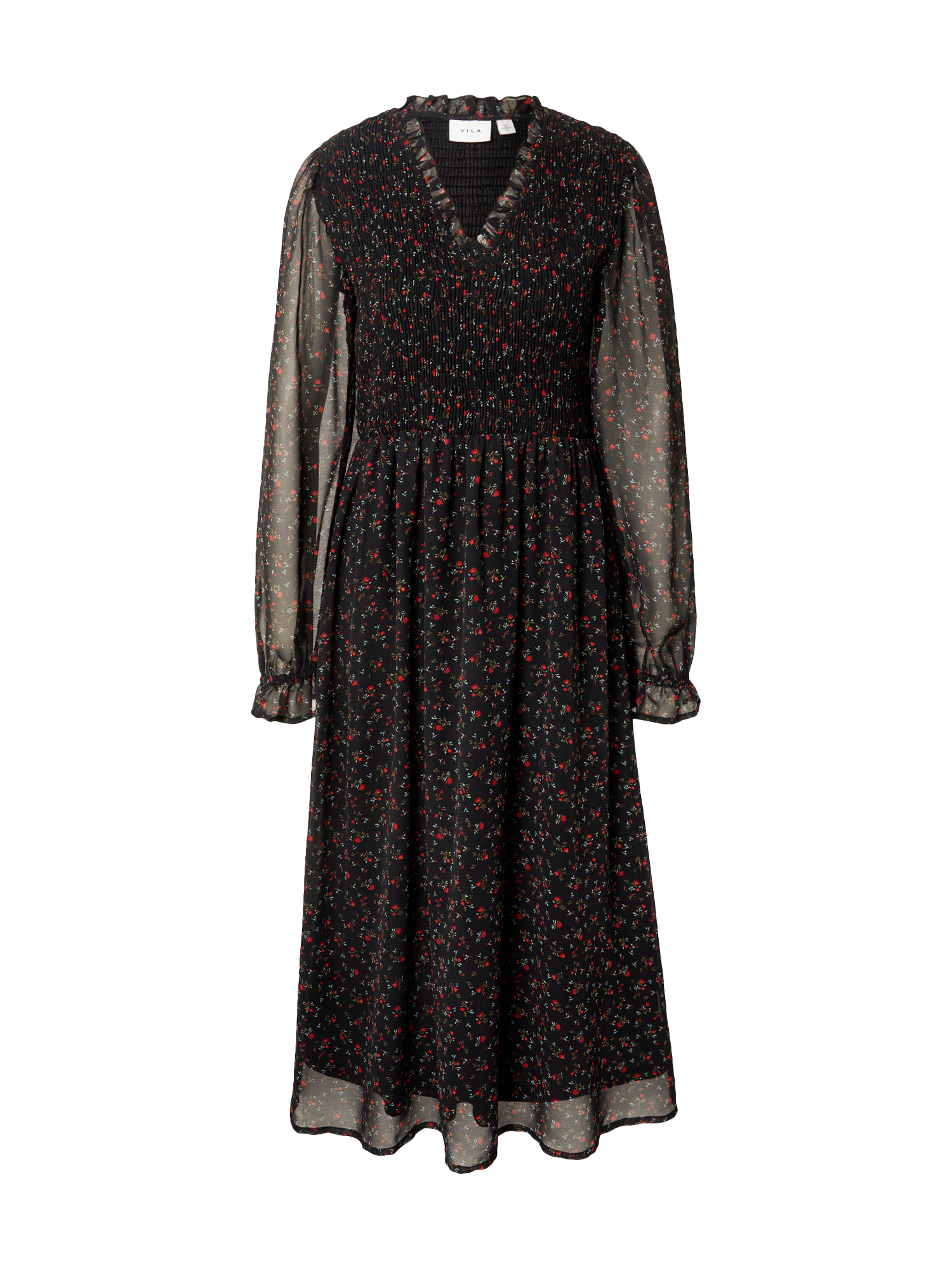 Odzież UQ8xp VILA Sukienka koszulowa Dinias w kolorze Czarnym 