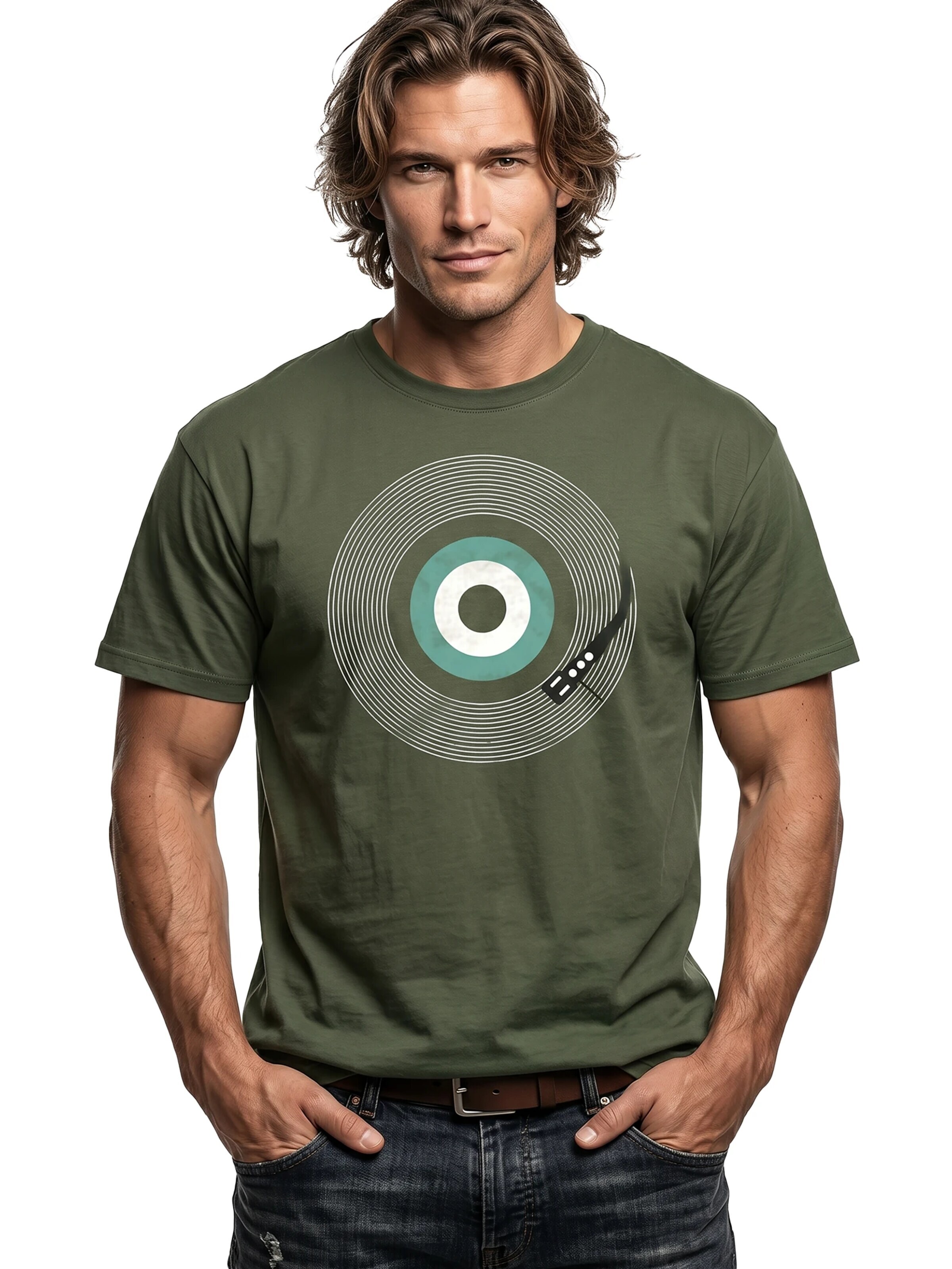 MAKAYA Shirt 'Final Track' in Green