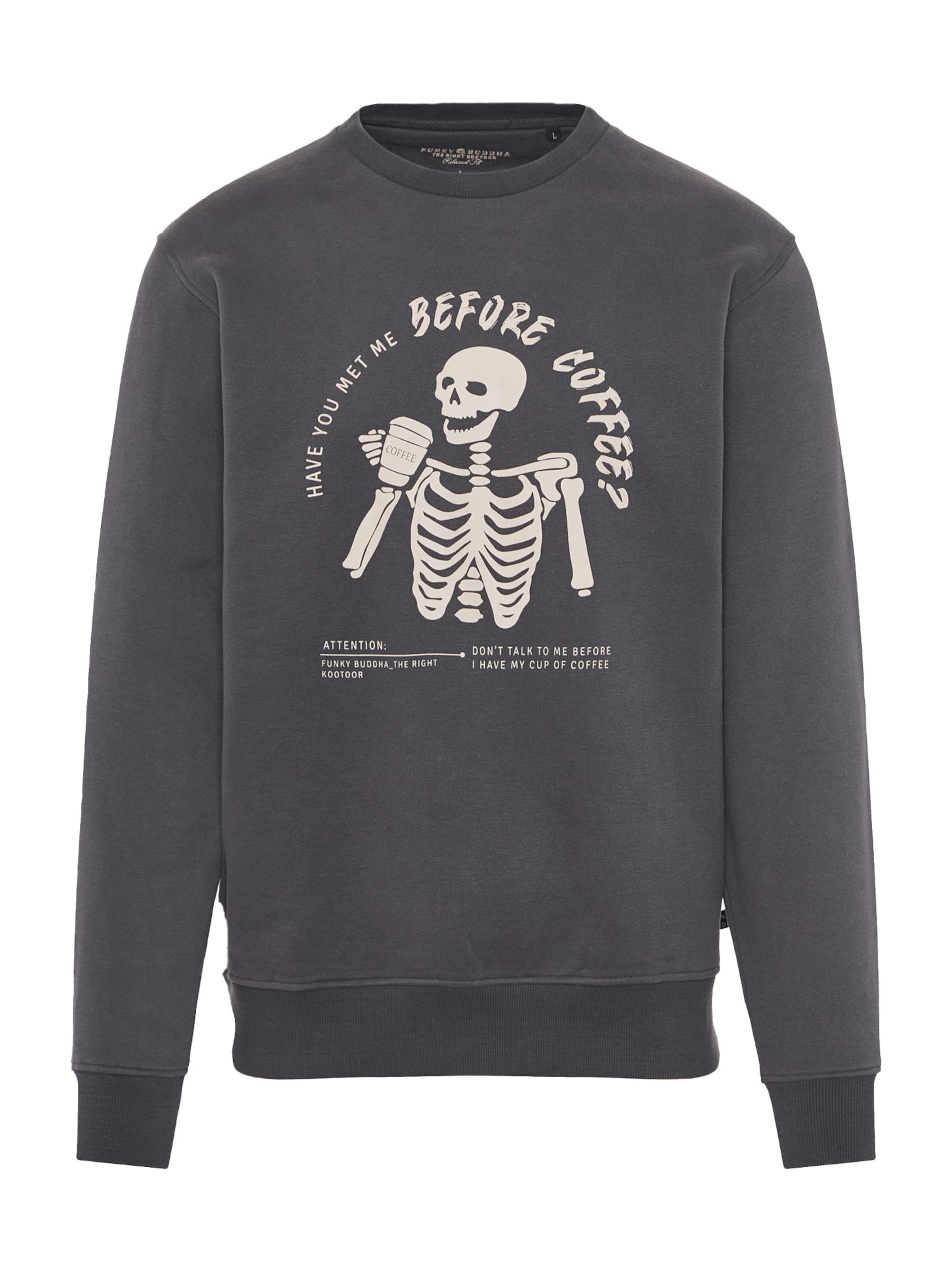 Funky Buddha Свитшот в Серый: спереди